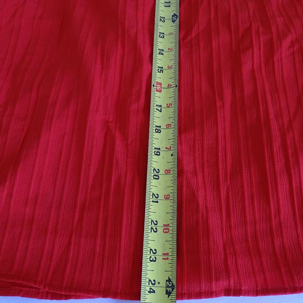 Shein Curve Red Pink Colorblock Twist Front Blous… - image 8